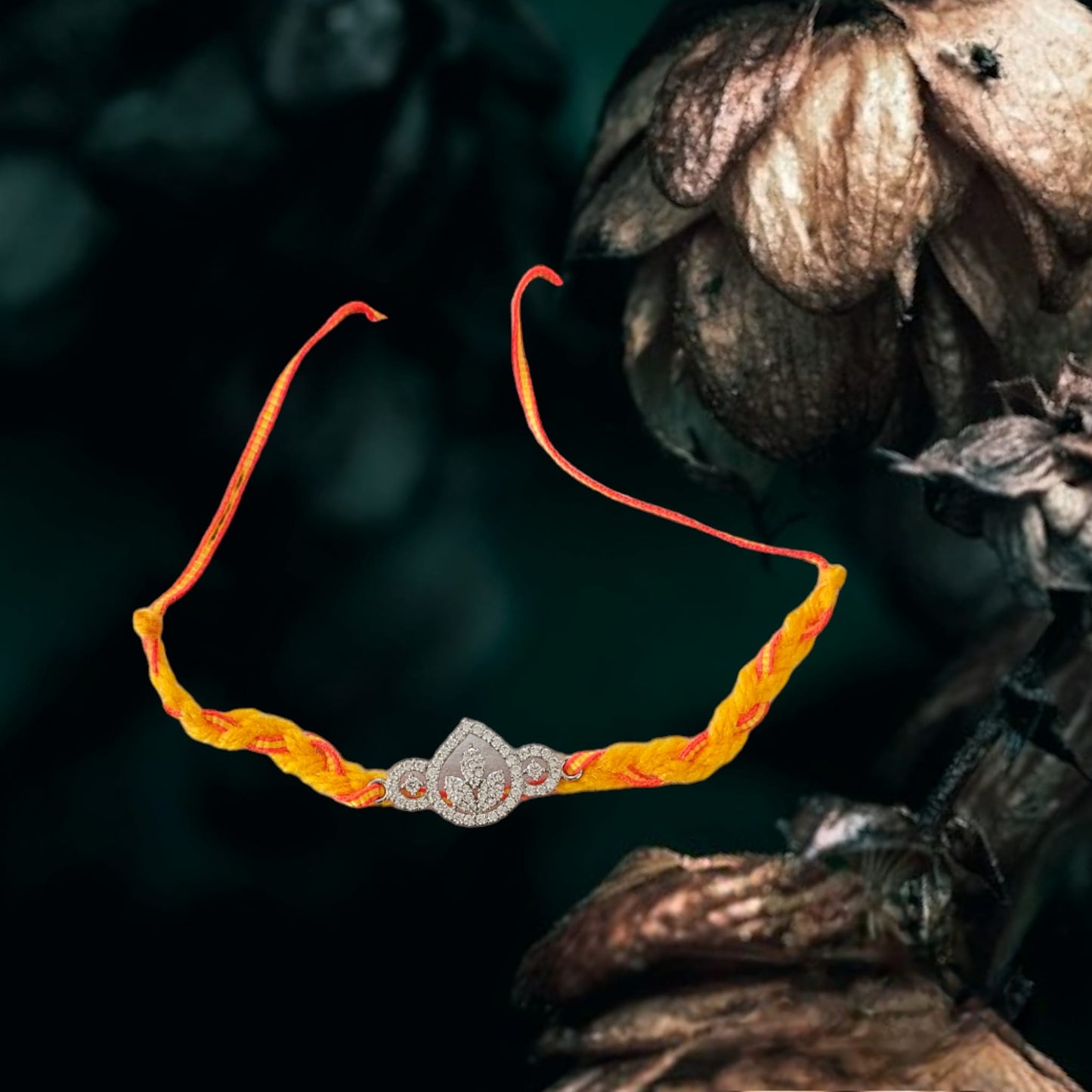 92.5 purity Lotus flower Rakhi