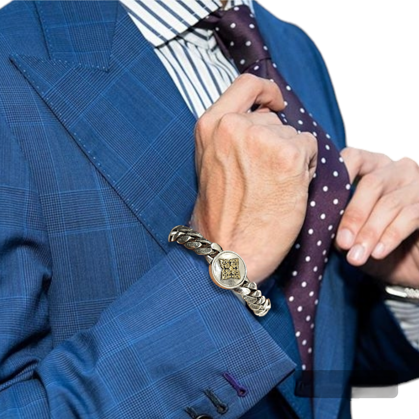 'ZODIAC' Reversible & Rotatable Men Bracelet