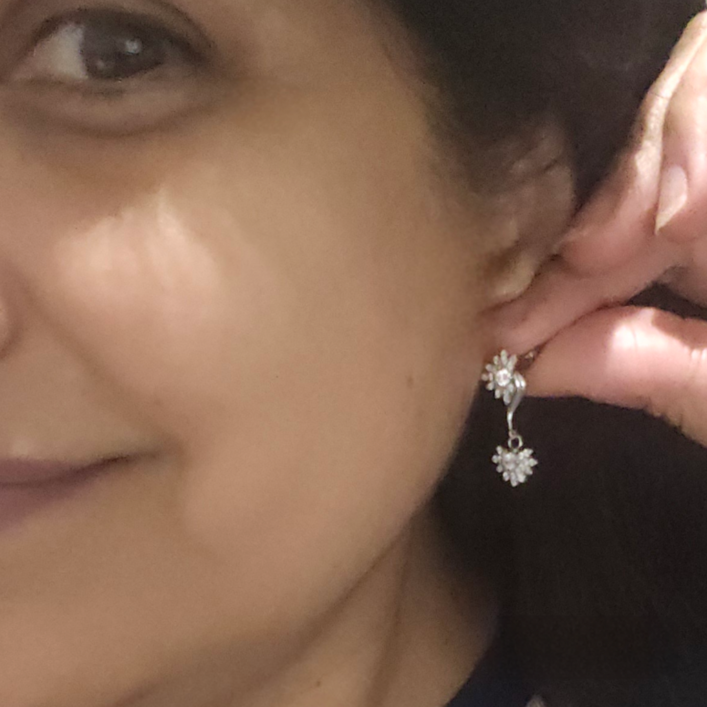 'AMEERA' Zircon Chandelier Earrings