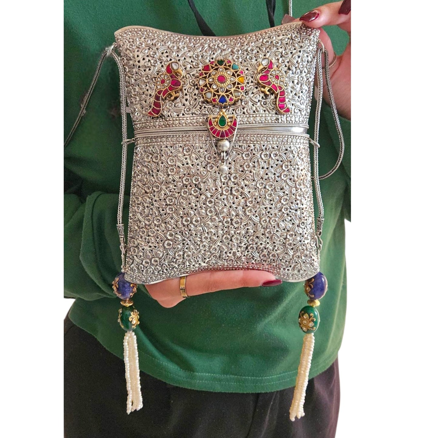 "NAVTAAL" Sterling Silver Handbag