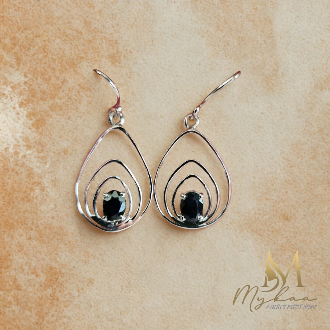 "AUREA" Blue Sapphire Danglers