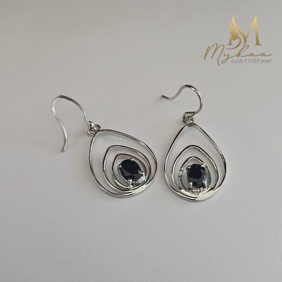 "AUREA" Blue Sapphire Danglers