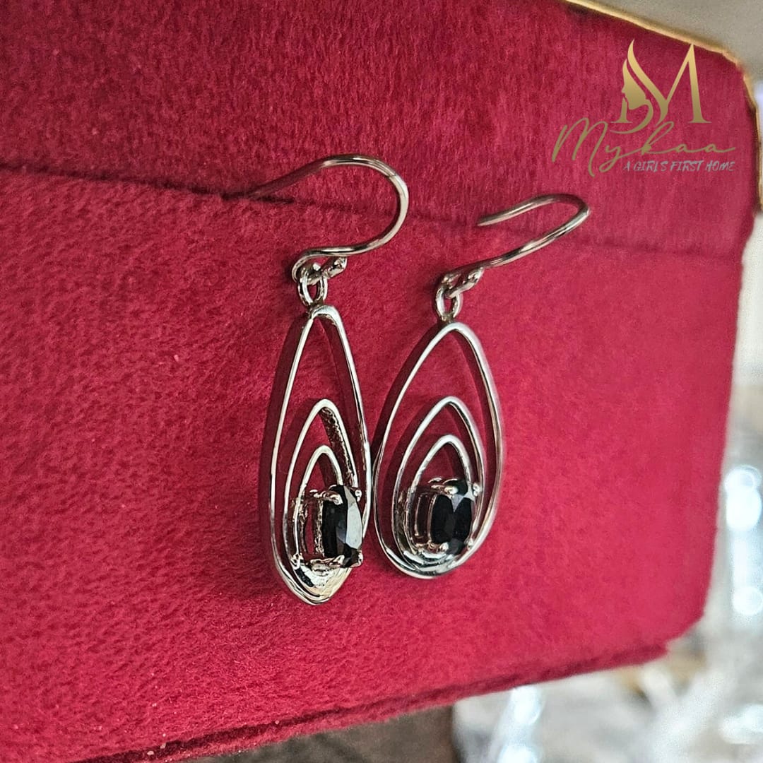 "AUREA" Blue Sapphire Danglers