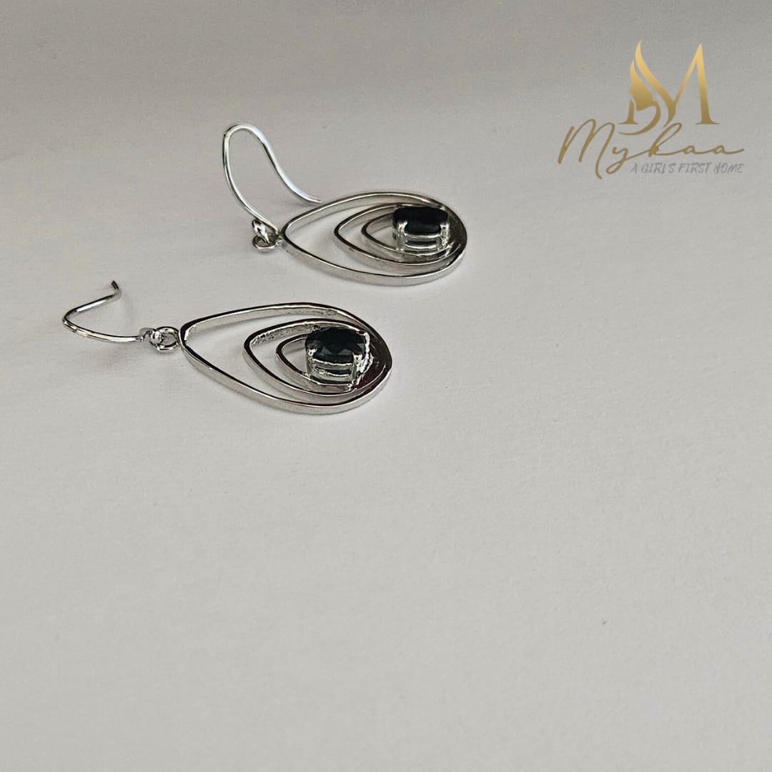 "AUREA" Blue Sapphire Danglers