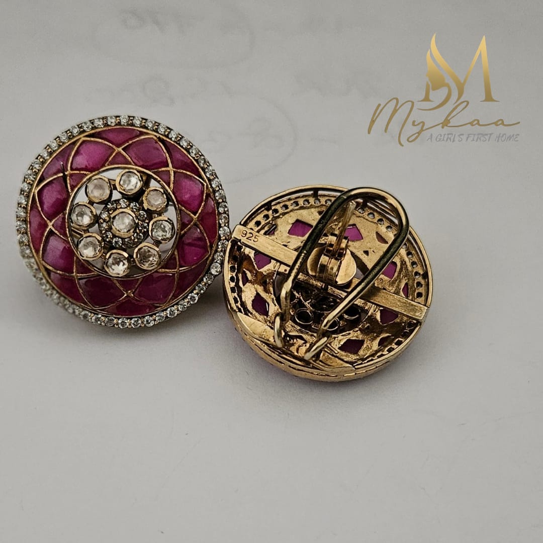 "TARA" Ruby Studs