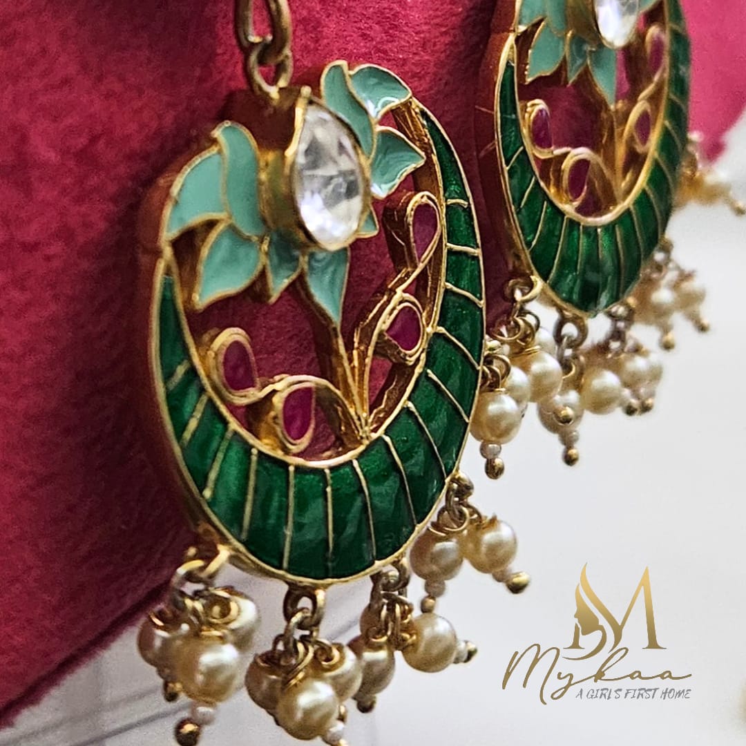 "DO NOOR" Reversible 92.5 Silver Chandbalis