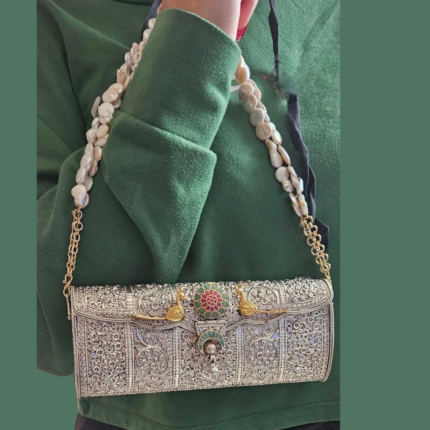 "PANCCHI" Sterling Silver Clutch