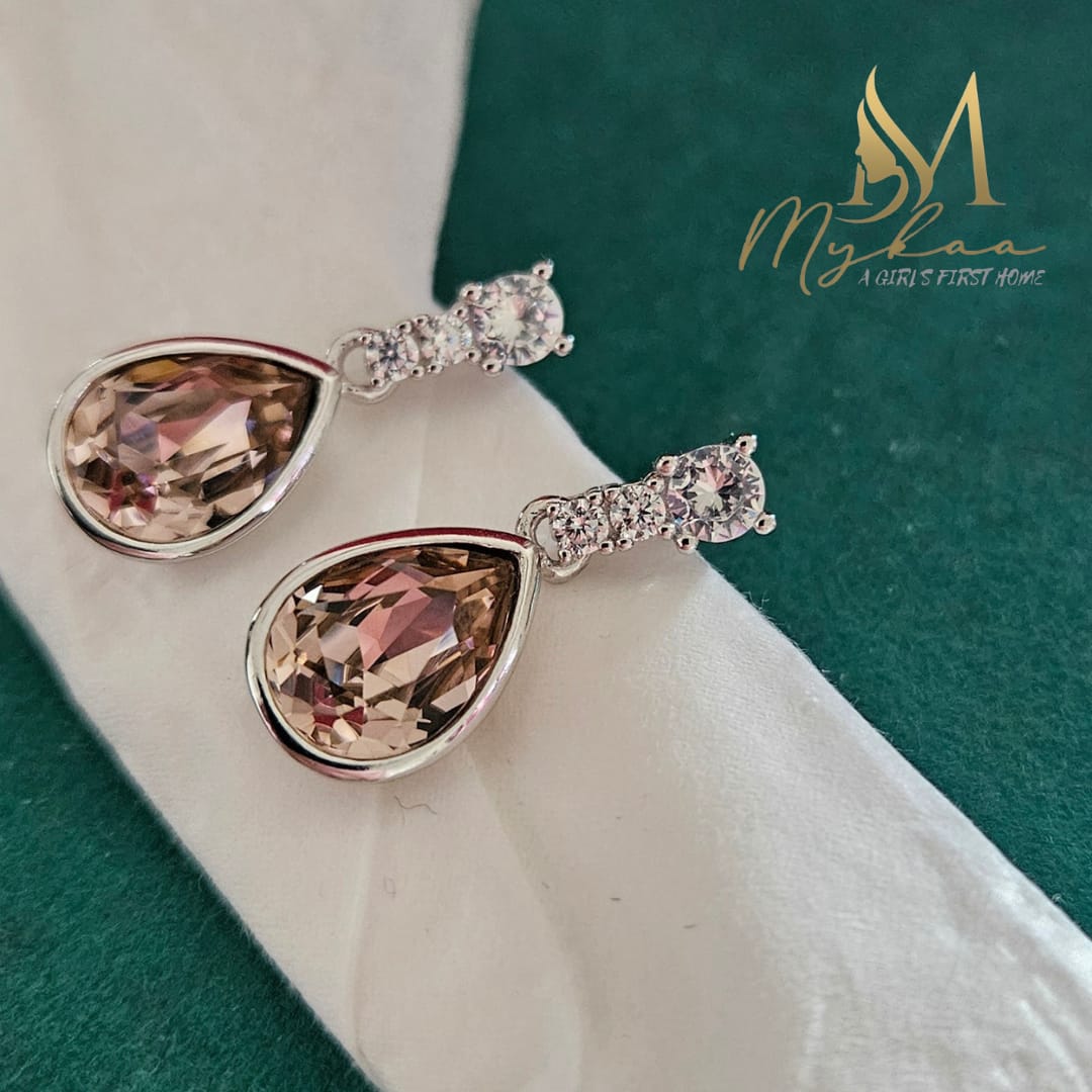 "ISLA" Champagne stone drops