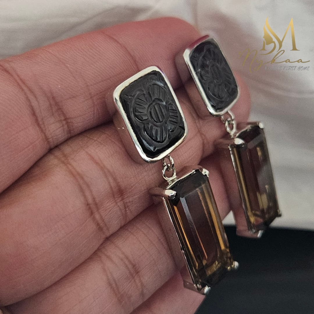 "TALIA" Tourmaline Danglers