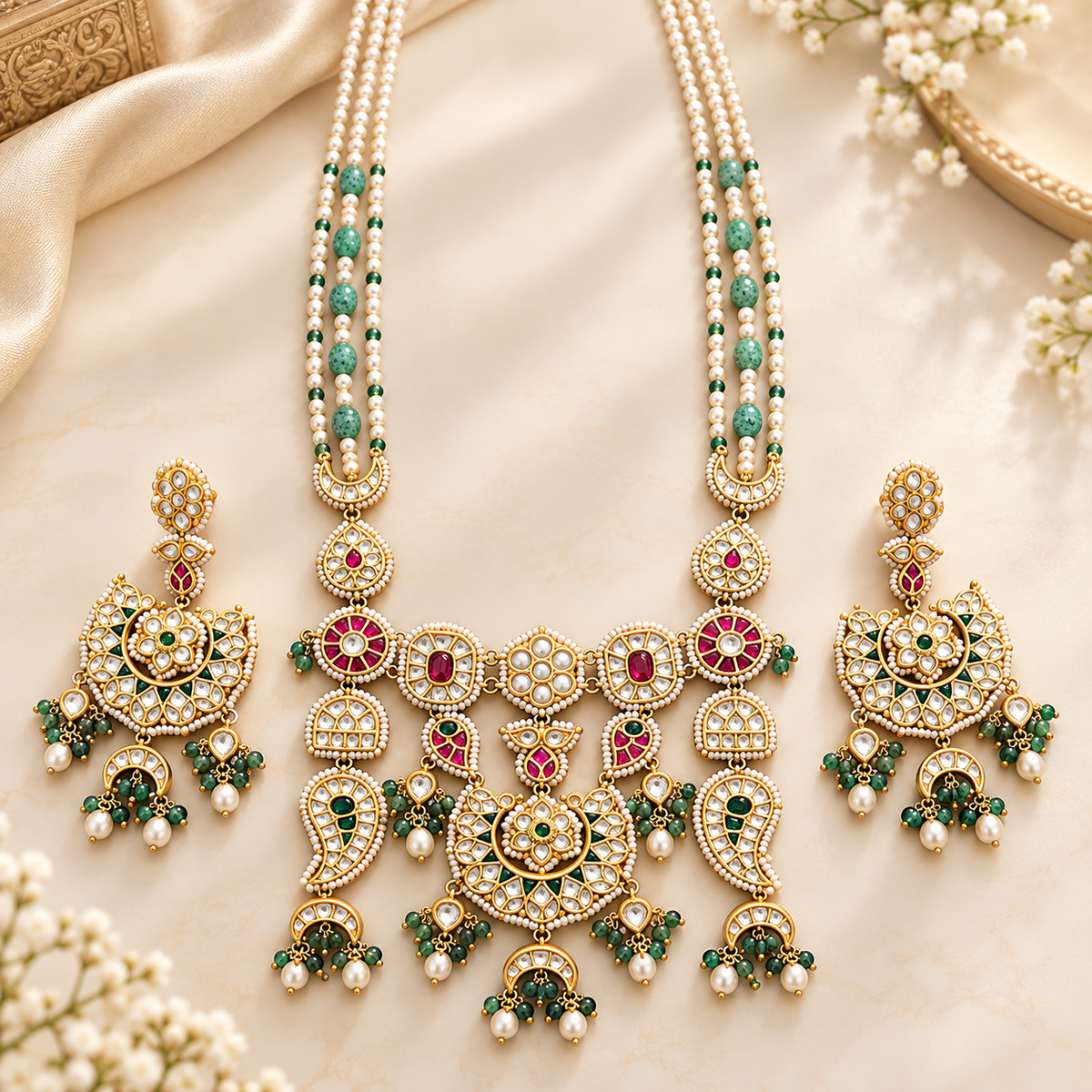 Aarna Heritage Statement Necklace Set