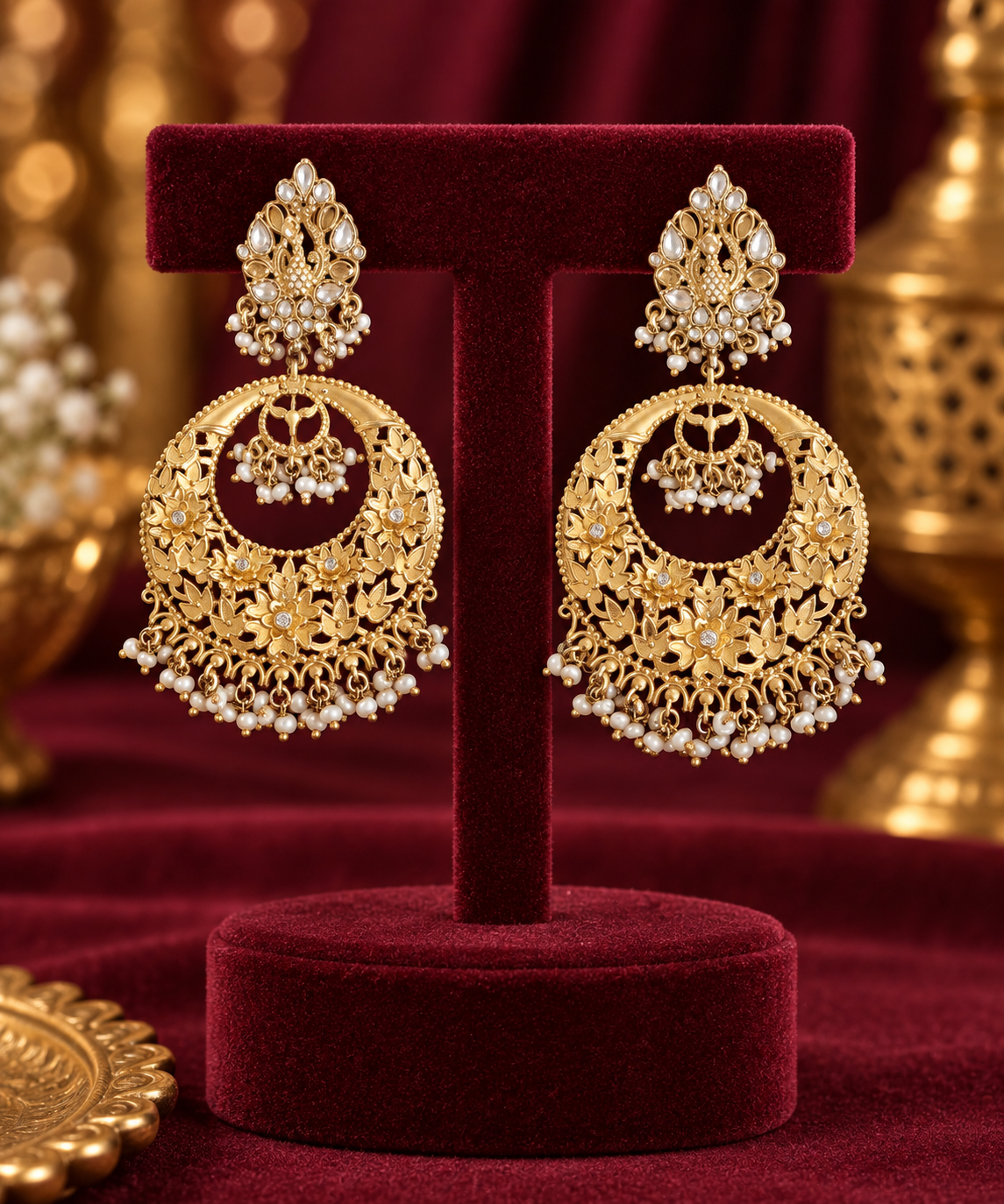 "GULZAR" Jadau Danglers