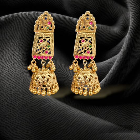 'AASHIRWAD' Jadau Statement Earrings