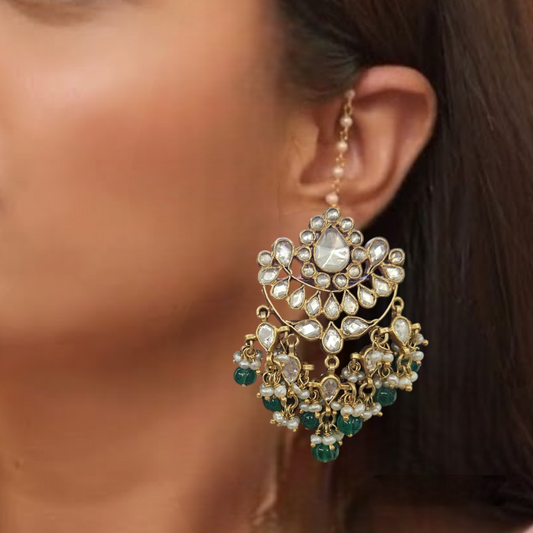 'KUNDAN' Statement Jhumka