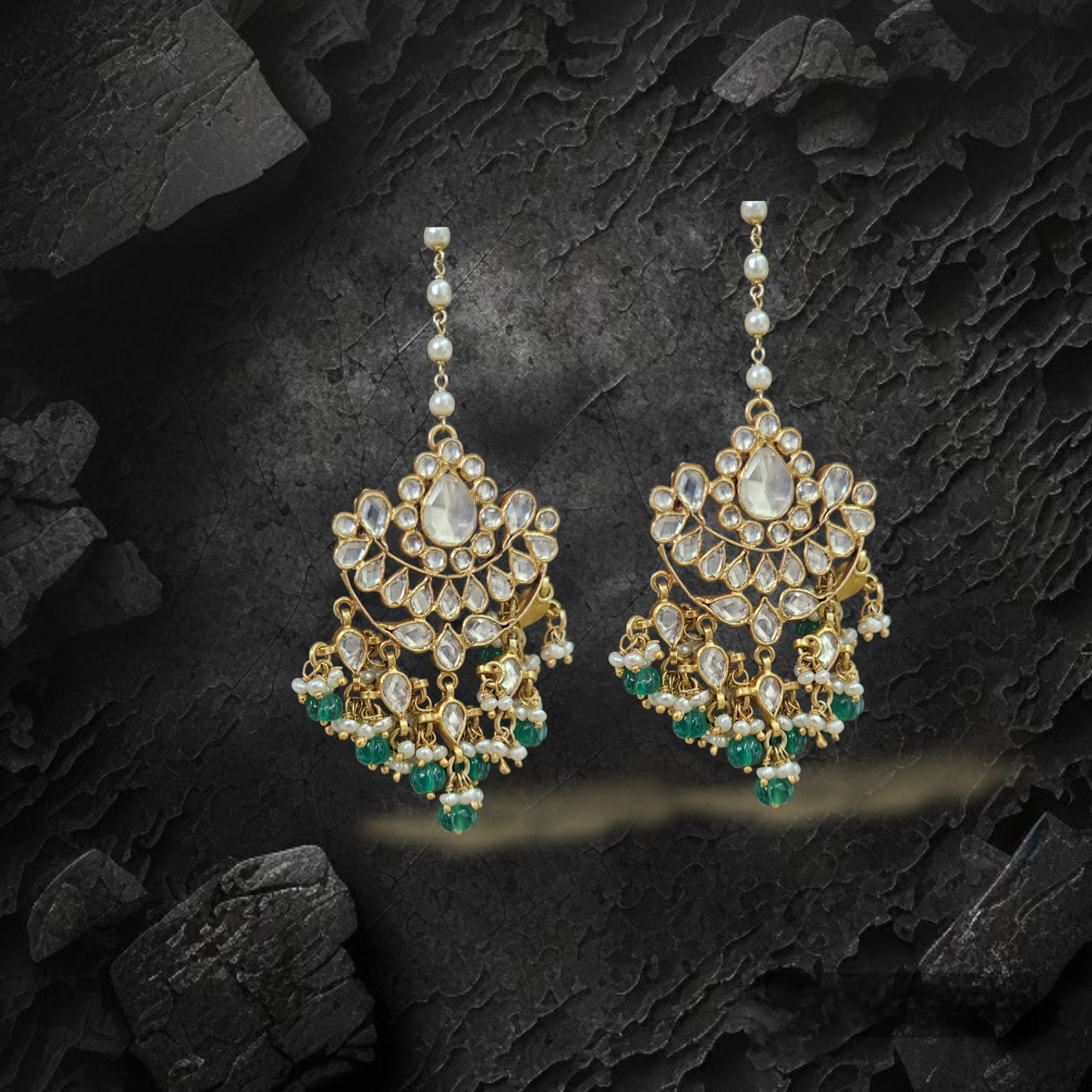 'KUNDAN' Statement Jhumka