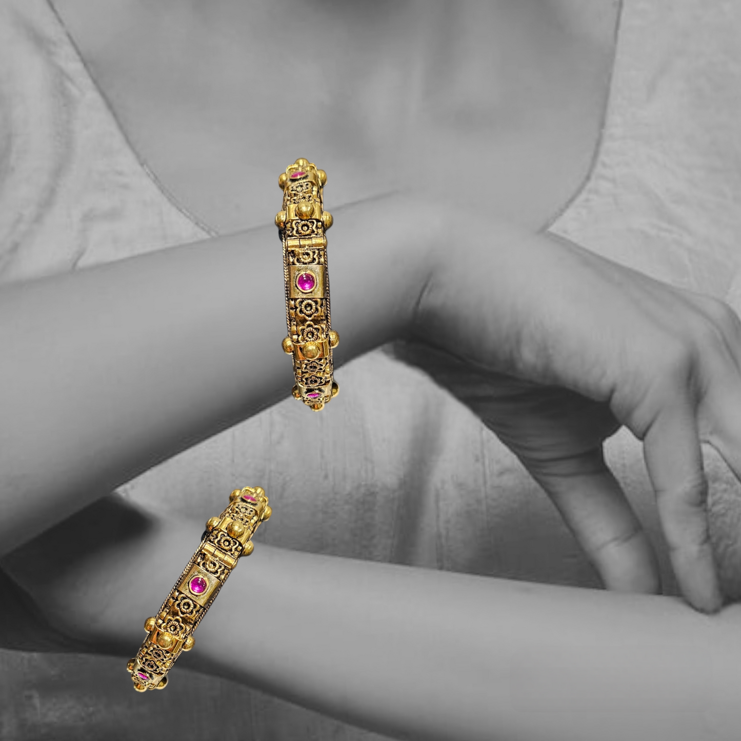 'BALA' Temple Bangle (PAIR)