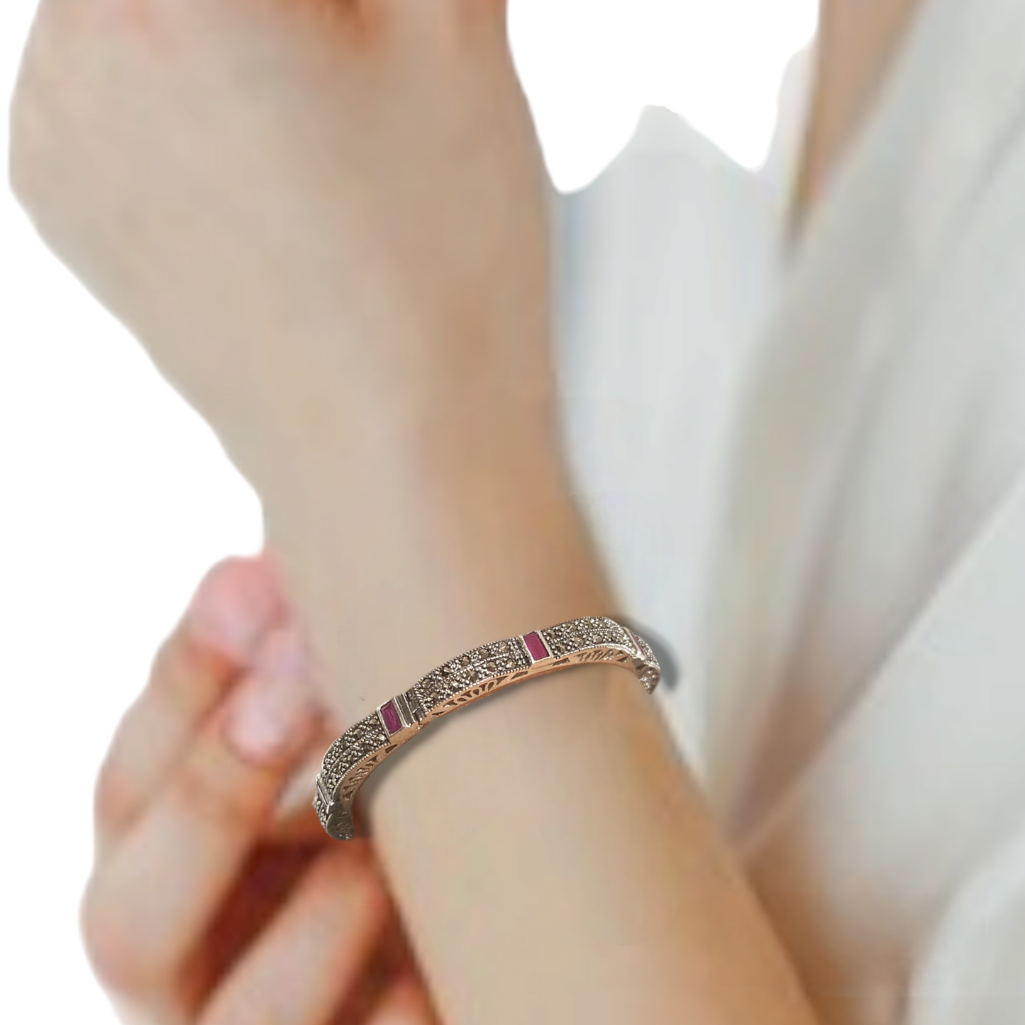 'MERCIA' Marcasite Bangle