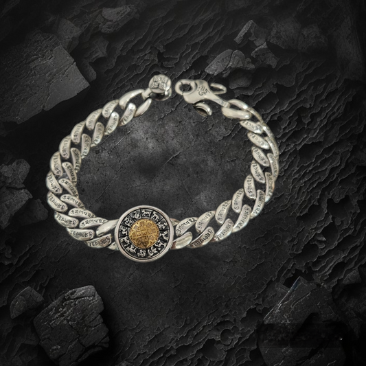 'ZODIAC' Reversible & Rotatable Men Bracelet