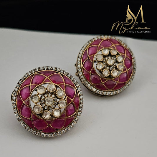 "TARA" Ruby Studs
