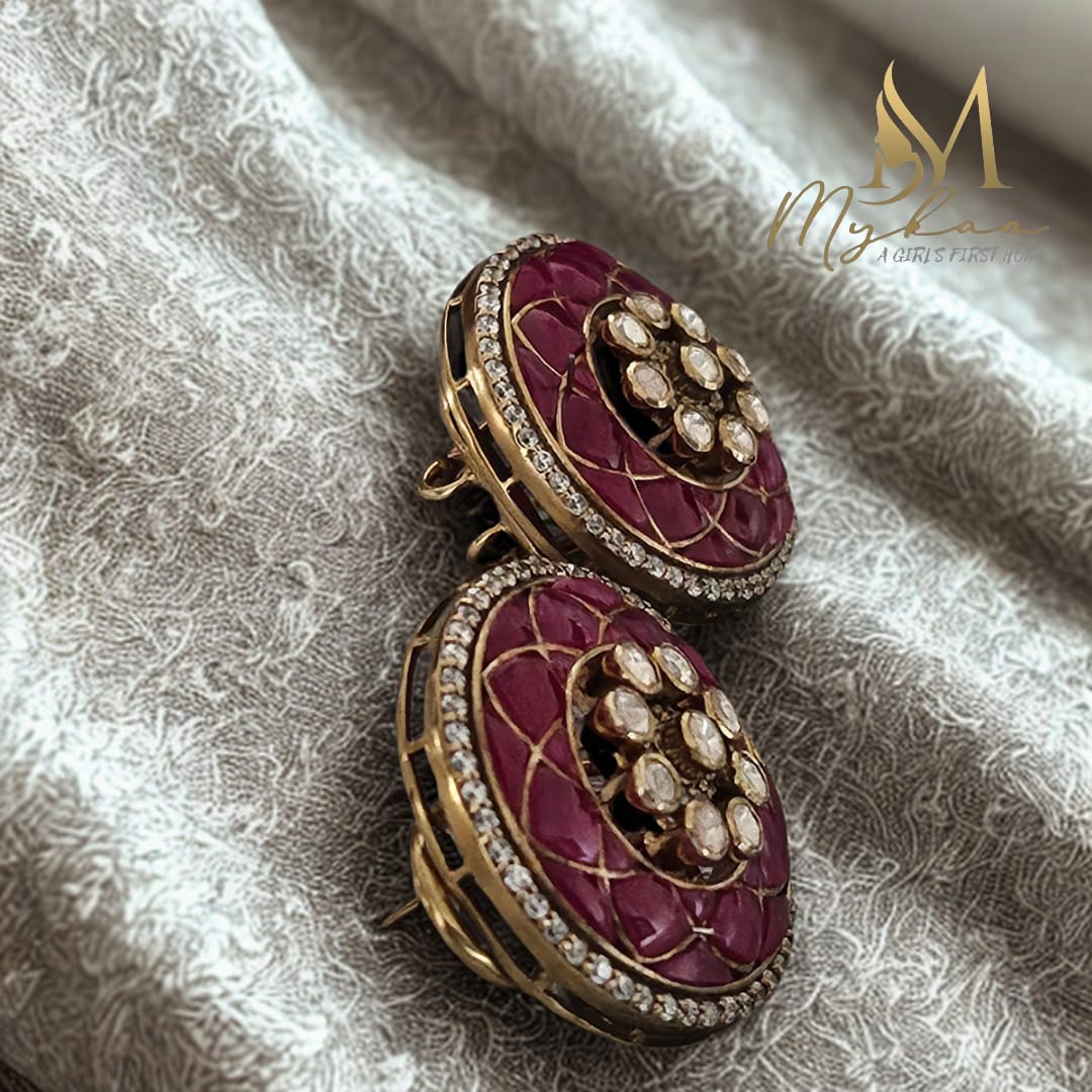 "TARA" Ruby Studs