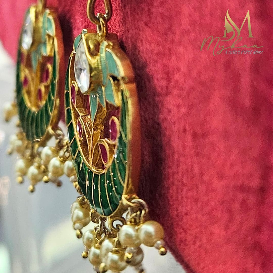 "DO NOOR" Reversible 92.5 Silver Chandbalis