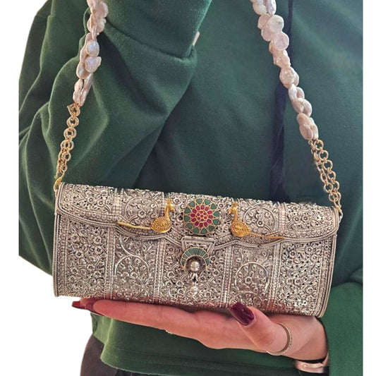 "PANCCHI" Sterling Silver Clutch