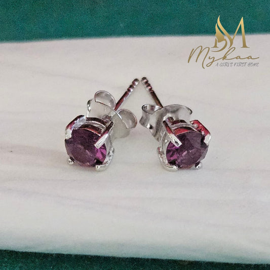 "ARIEL" Purple Stone Studs